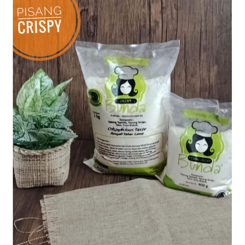 

Tepung Pisang Crispy 400 grm | Tepung Bunda