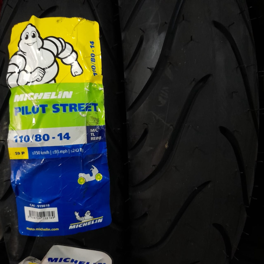 Ban motor matic Michelin Pilot Street 110 80 14 tubeless aerox pcx lexi vario