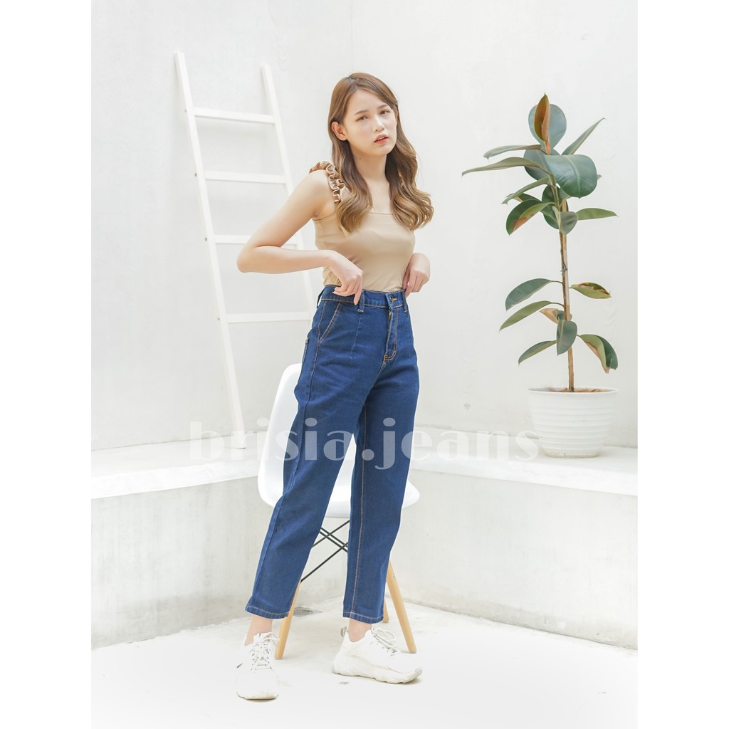 BRISIA JEANS - STELLA Highwaist Boyfriend Jeans - Size 27-34 / Bigsize Jeans Boyfriend
