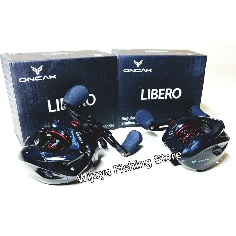Reel BC Bait Casting Oncak Libero DC DRAG 15 KG HANDLE KIRI