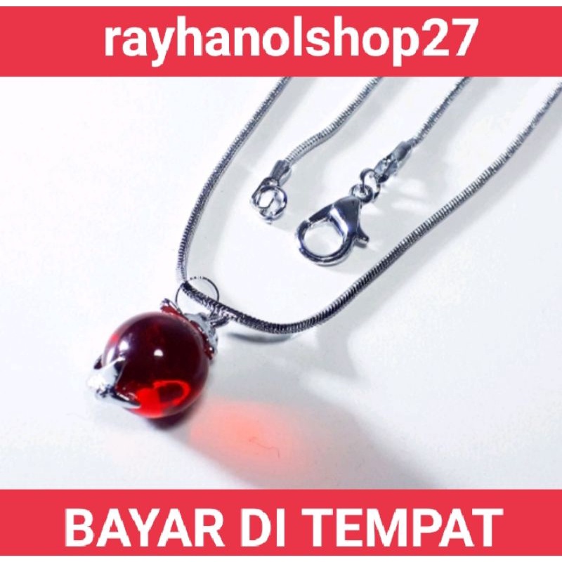 KALUNG LIONTIN TITANIUM ANTI KARAT MOTIF BELUT LIONTIN PILIHAN TERMURAH