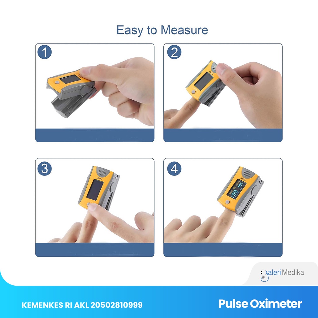 Pulse Oximeter Care7 / Care 7/ Care-7 OLED Screen - Alat Ukur Kadar Oksigen