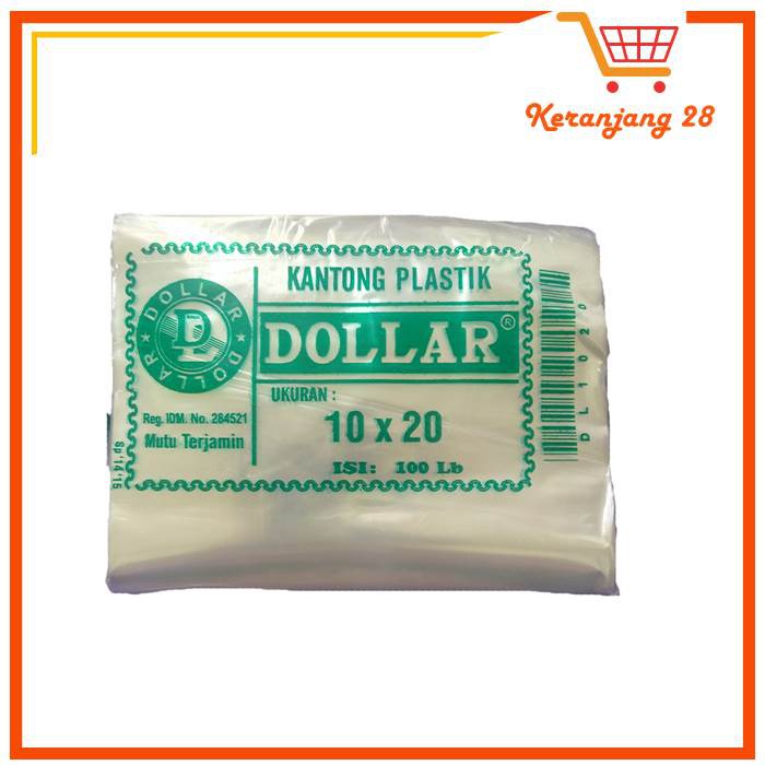 Kantong Plastik 10x20 / Dollar / Bening