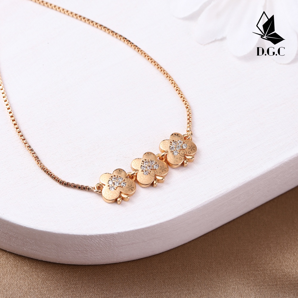 ♥️MOYA0158⭐COD✅Gelang Titanium Wanita Fashion Imut-imut Kupu Aksesoris Gelang Cewek Serut Perhiasan Emas D375