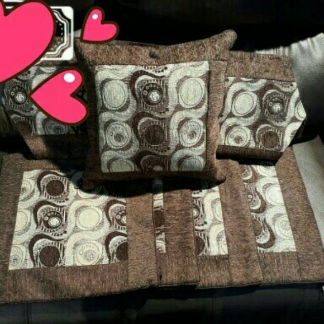 Set sarung bantal kursi tamu nurah