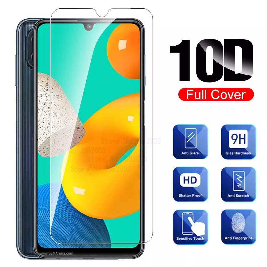 PROMO 2in1 Tempered Glass SAMSUNG M32 Full Layar Kaca Bening Free Tempered Glass Lens Camera