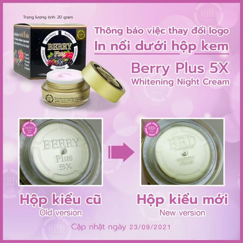 4K BERRY PLUS 5X EXTRA WHITENING CREAM