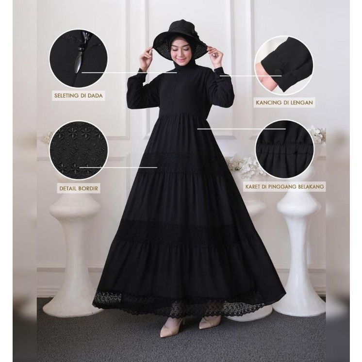 GAMIS CERUTY RENDA / GAMIS CERUTI PUTIH GAMIS NIKAH / GAMIS RAYYA