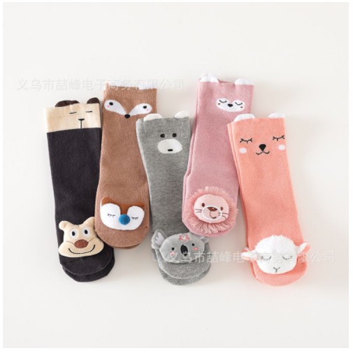 Kaos Kaki Panjang Bayi / Anak 0-2 Tahun BONEKA DUO TIMBUL / Kaos Kaki Rib Stripe / Kaos Kaki Lutut Boneka Knee CBKS VC