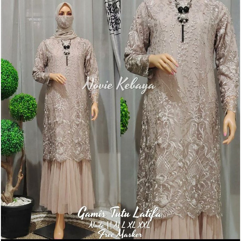 Gamis Tutu Nk / Kebaya Modern / Gamis Modern / Gamis Pesta / Gamis Tutu / Kebaya Brukat / Kebaya Wisuda / Gamis