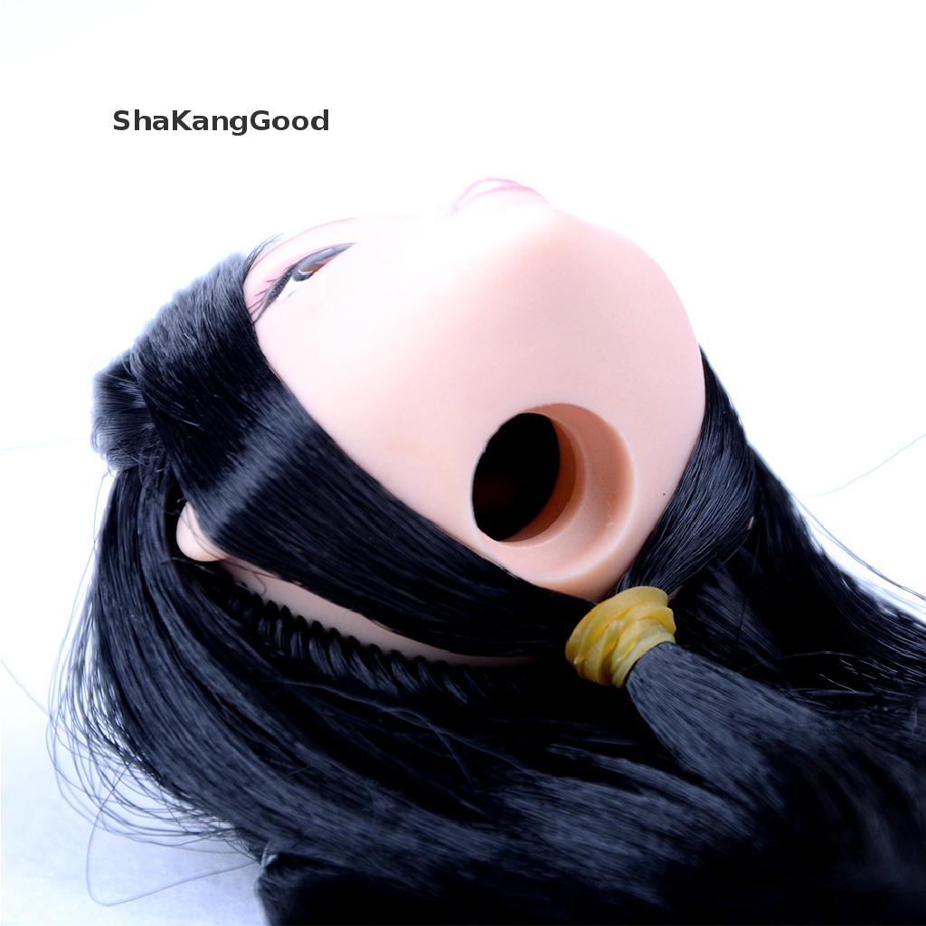 Skid Kepala Boneka Barbie BJD 1 / 6 Dengan Rambut DIY