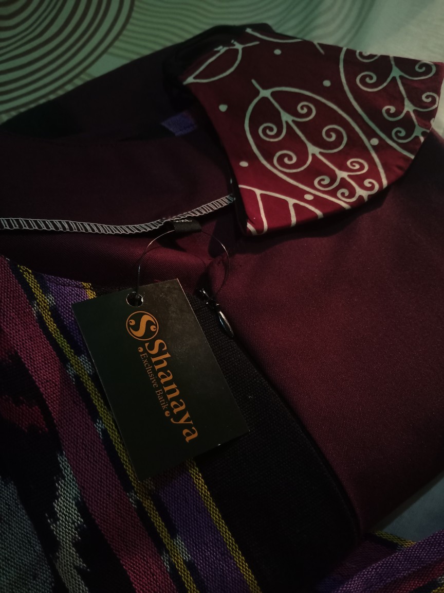 Shanaya Batik Tunik Tenun Kombinasi Toyobo Premium Mirea Size S M L Xl Xxl