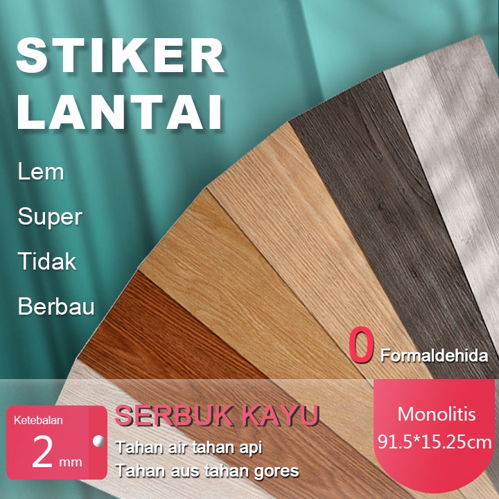 Stiker lantai pvc lantai kulit menebal tahan aus tahan air lantai ubin lantai stiker renovasi dan re