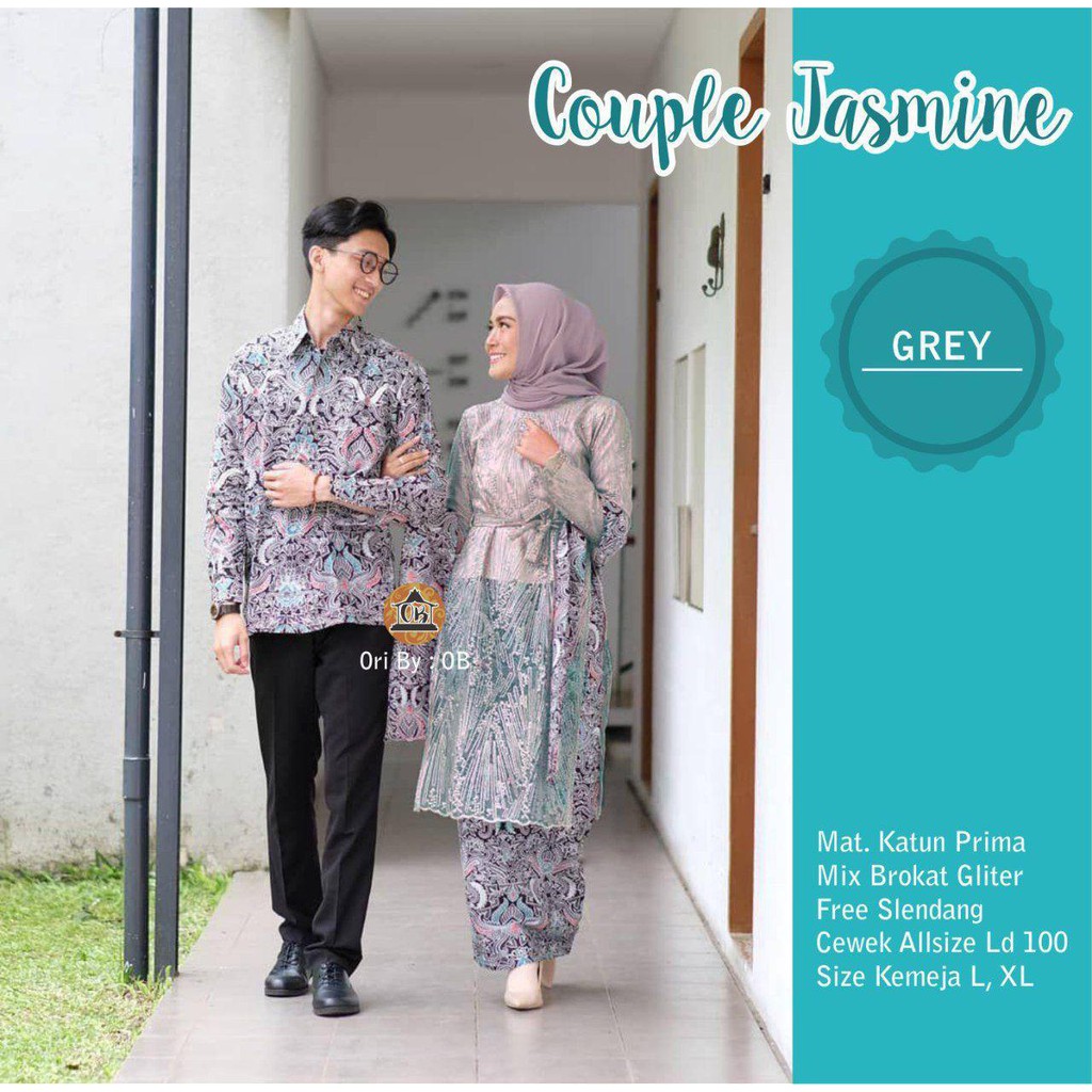 Kebaya Lamaran  Tunangan Baju Kondangan Couple Sarimbit 