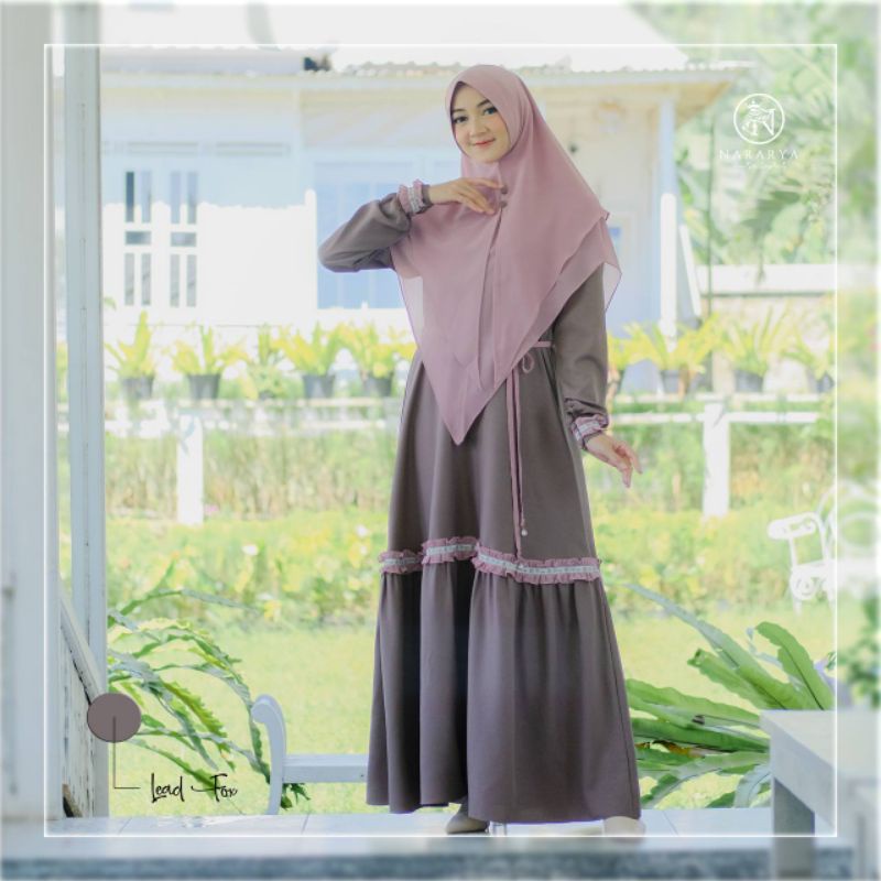 Gamis Chaiza Adha set Khimar by Nararya Premium