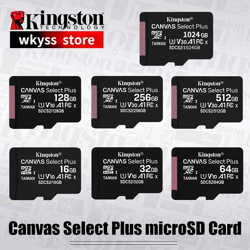 Kingston memory card Micro SD TF Class10 100MB / s 1024GB 512GB 256GB 128GB 64GB 32GB 16GB