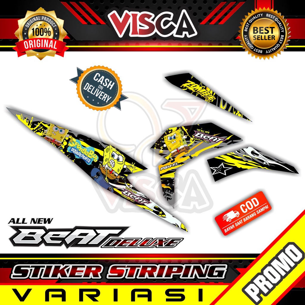 Striping Beat 2021 - Stiker Sticker Striping Variasi Lis Honda Beat 2021 - Striping Hologram Beat 20