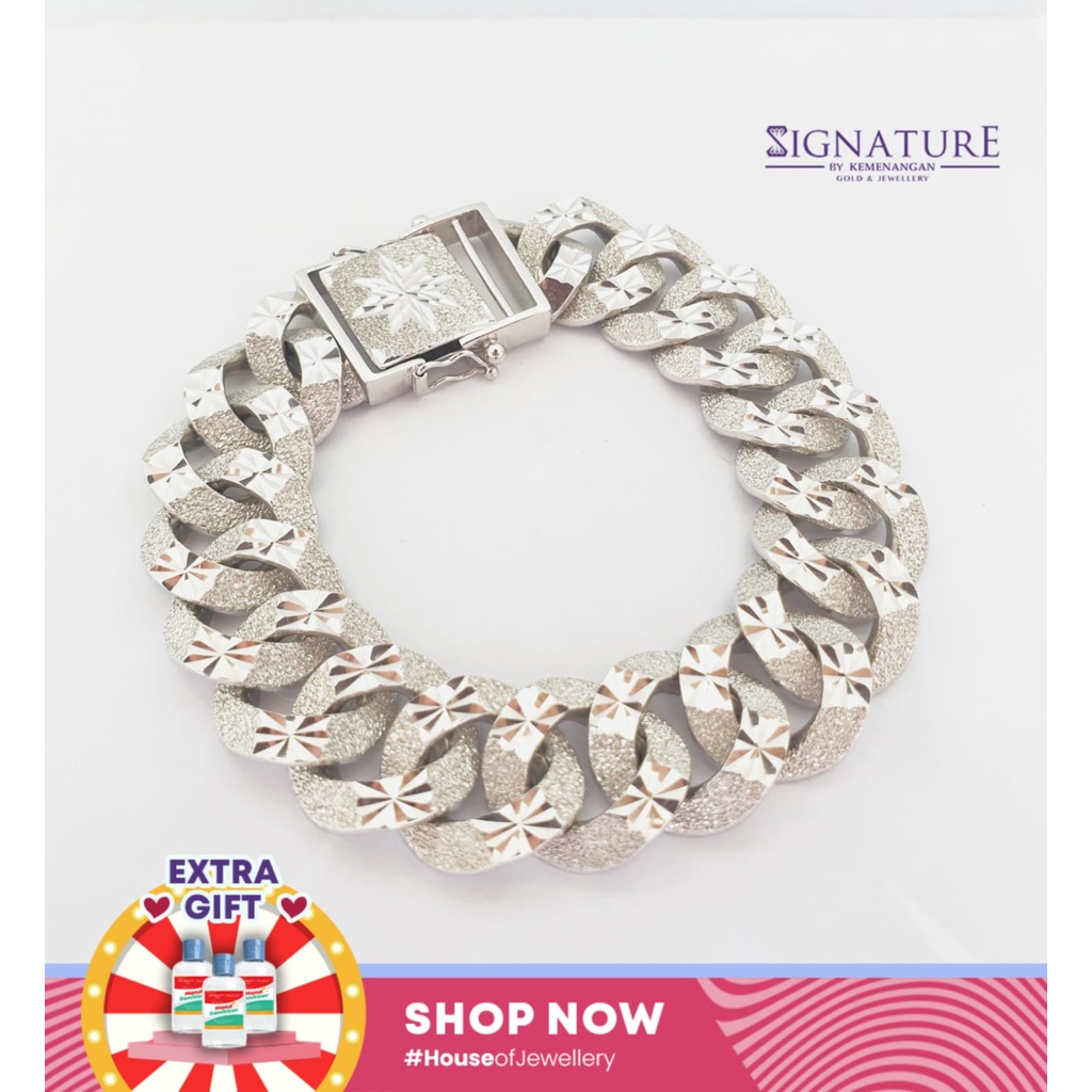 GELANG SISIK NAGA DOFF UKIR KADAR 750