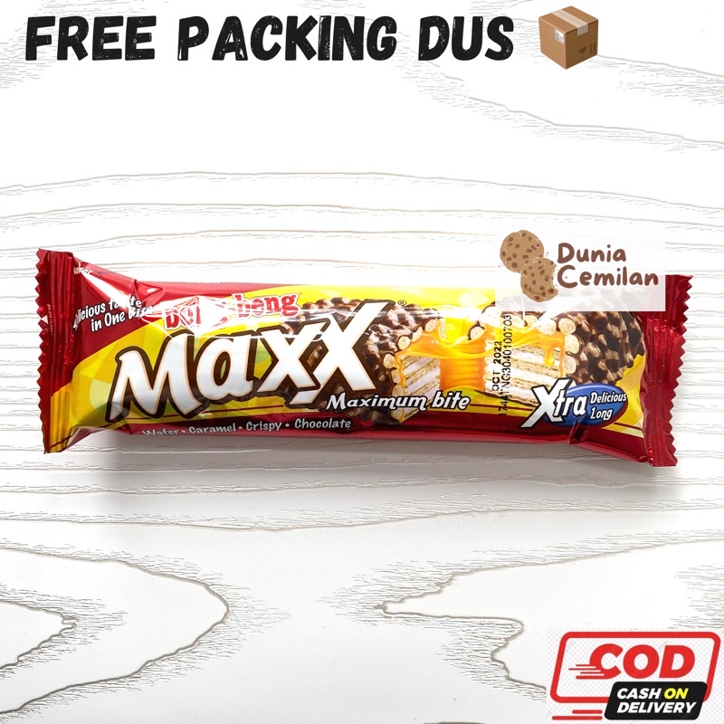 

[TERMURAH!!] Beng-Beng MAXX Xtra Delicious Long SATUAN 32gr - Wafer Coklat Caramel