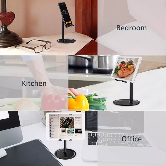 Standing metal handphone table adjustable universal Holder table