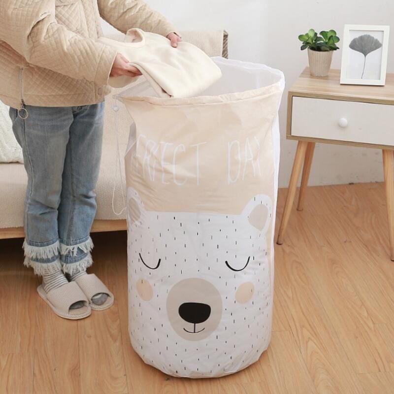 KERANJANG WADAH BAJU KOTOR ORGAINIZER STORAGE BAG SERBAGUNA MULTIFUNGSI WADAH PAKAIAN/MAINAN TEBAL BAGUS LUCU KUAT MURAH KRANJANG BAJU MAINAN