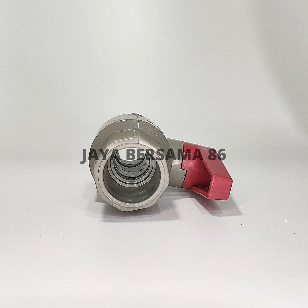 BALL VALVE PLASTIK POLOS / BALLVALVE STOP KRAN KERAN PIPA PARALON PLASTIK PELASTIK PVC POLOS 1/2 3/4 INCHI