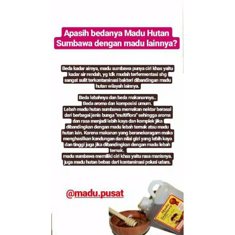 

madu sumbawa