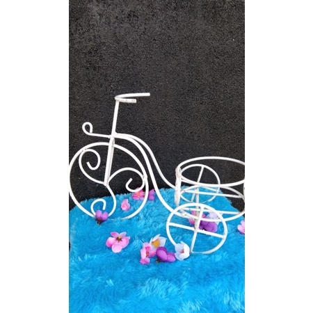 #rak bunga sepeda mini