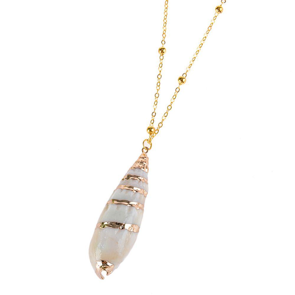 Needway   Shell Kalung Wanita Musim Panas Pantai Cowrie Sea Jewelry