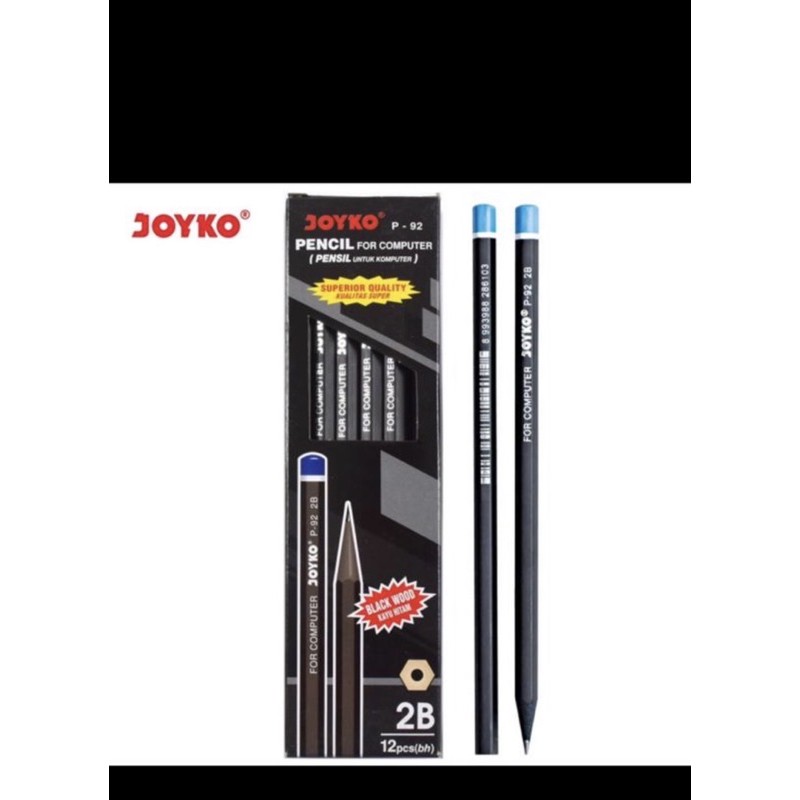 

pensil joyko black wood p92 2B lusinan