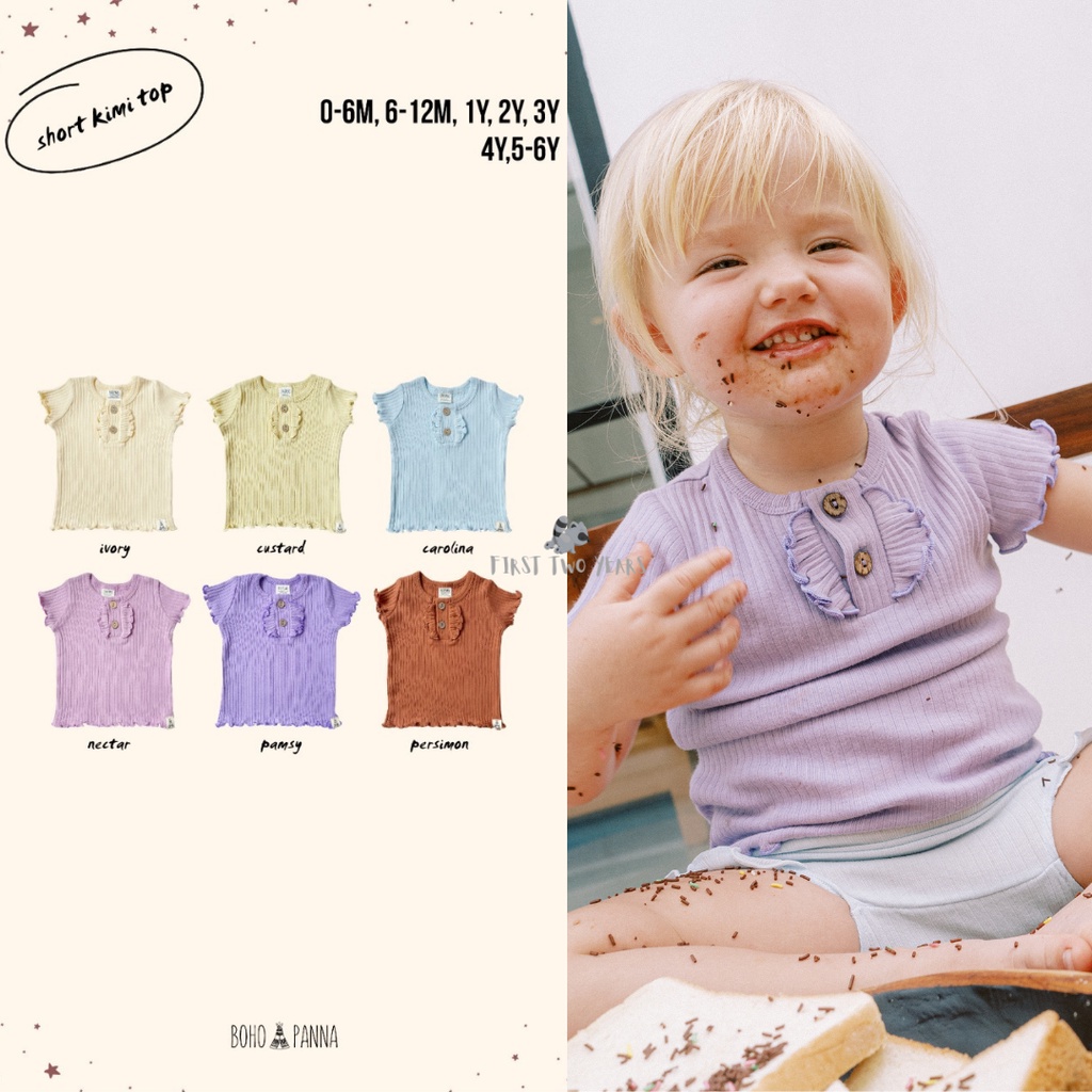 BOHOPANNA - KIMI SHORT TOP 2Y - 5-6Y - Atasan Anak