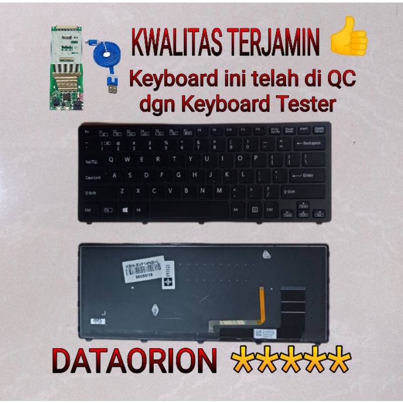 Keyboard Sony VAIO SVF-14N SVF14N backlight Black