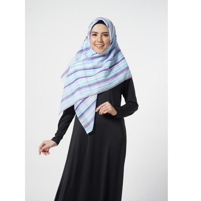 Scarf Jilbab Elzatta Kaila Lameria Garis