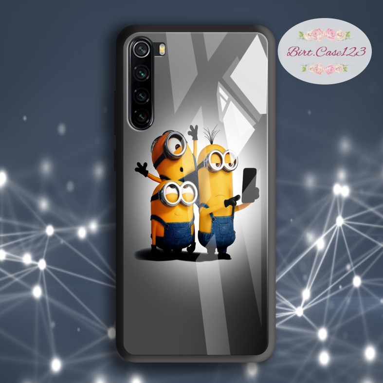 Case casing softcase silikon Gambar Minions back case glass for all type oppo samsung vivo xiaomi realme etc BC6648