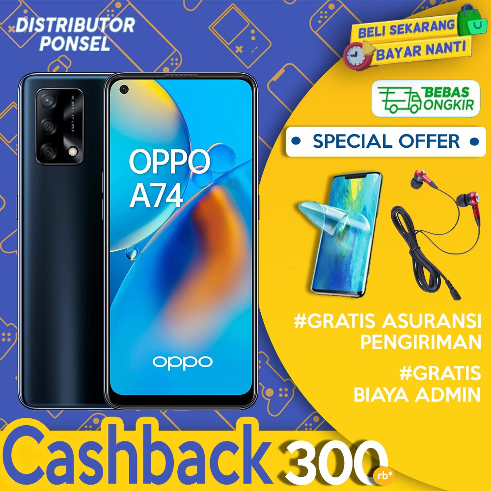 OPPO A74 6GB+128GB Garansi Resmi Oppo A 74 6 GB 128 GB