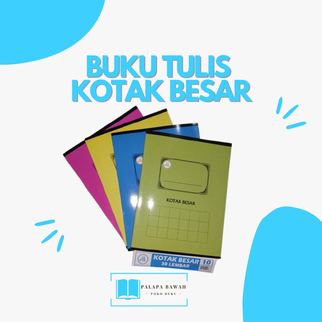 

Buku Tulis Kotak Besar & Sedang Merk AA isi 38 Lembar