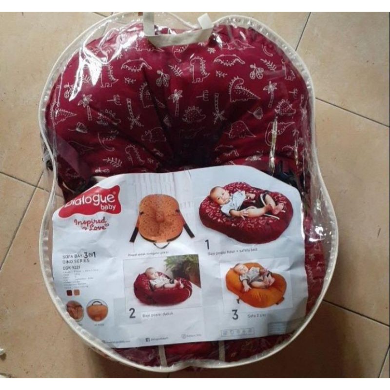 Dialogue Baby Sofa 3 in 1Dino Series