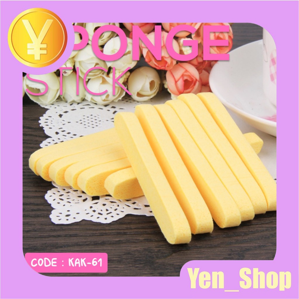 12 pcs Sponge Stick - Sponge Pembersih Wajah - stick konjac