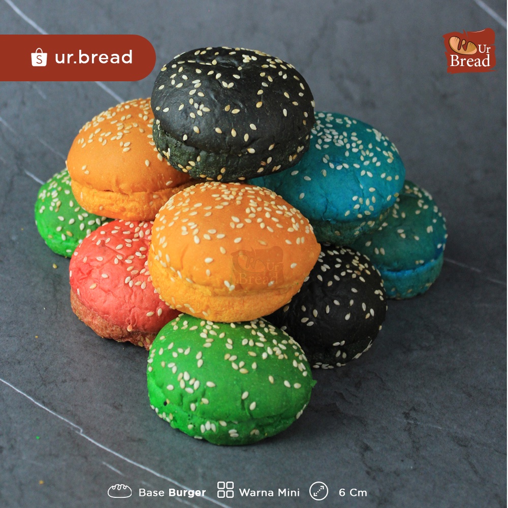 Roti Burger Mix 6cm isi 10 | Base Burger 6cm Mix