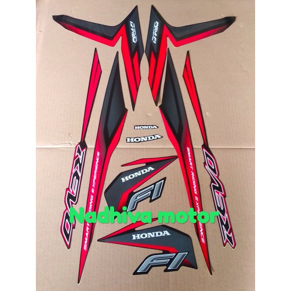 stiker sticker lisbody striping revo fi 2015 2016 hitam