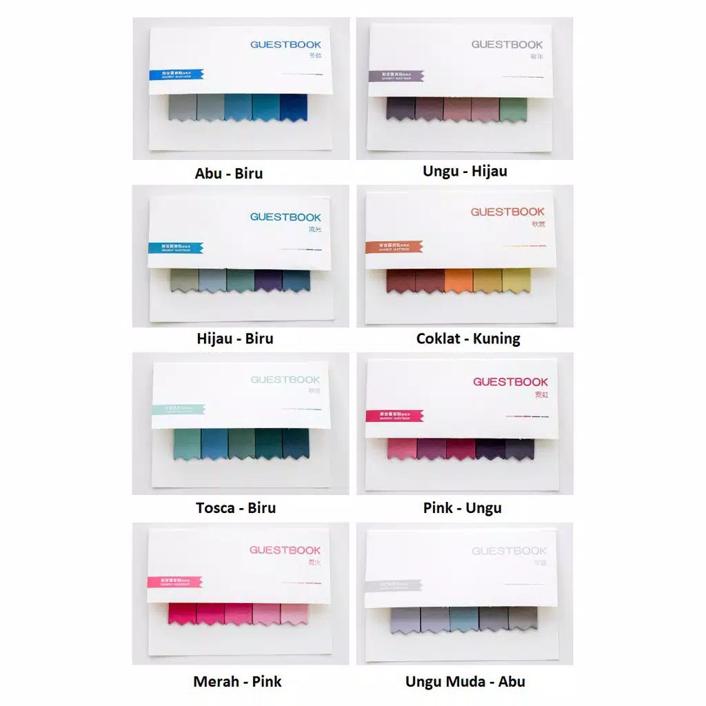 

SN719 Note Pad Pembatas Buku Sticky Note Memo Stick Marker