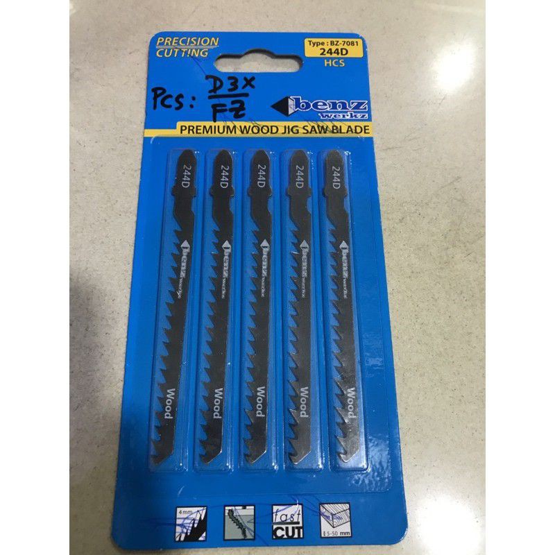 Mata Jigsaw /Premium Wood Jigsaw Blade Benz Werkz T144D/T244D