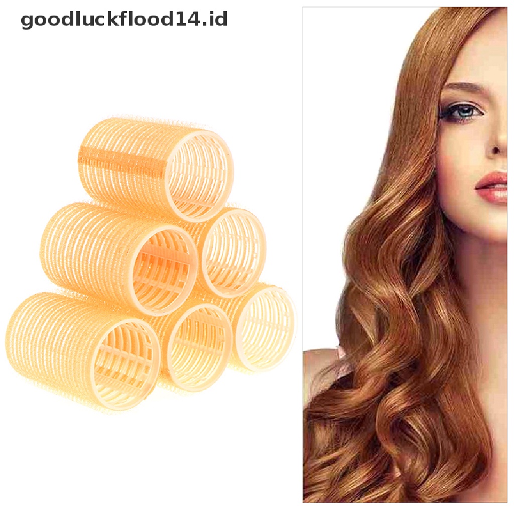 [OOID] Self Grip Rollers Cling Stick Hair Curler Curls Wave Styling Salon Setting Tool ID