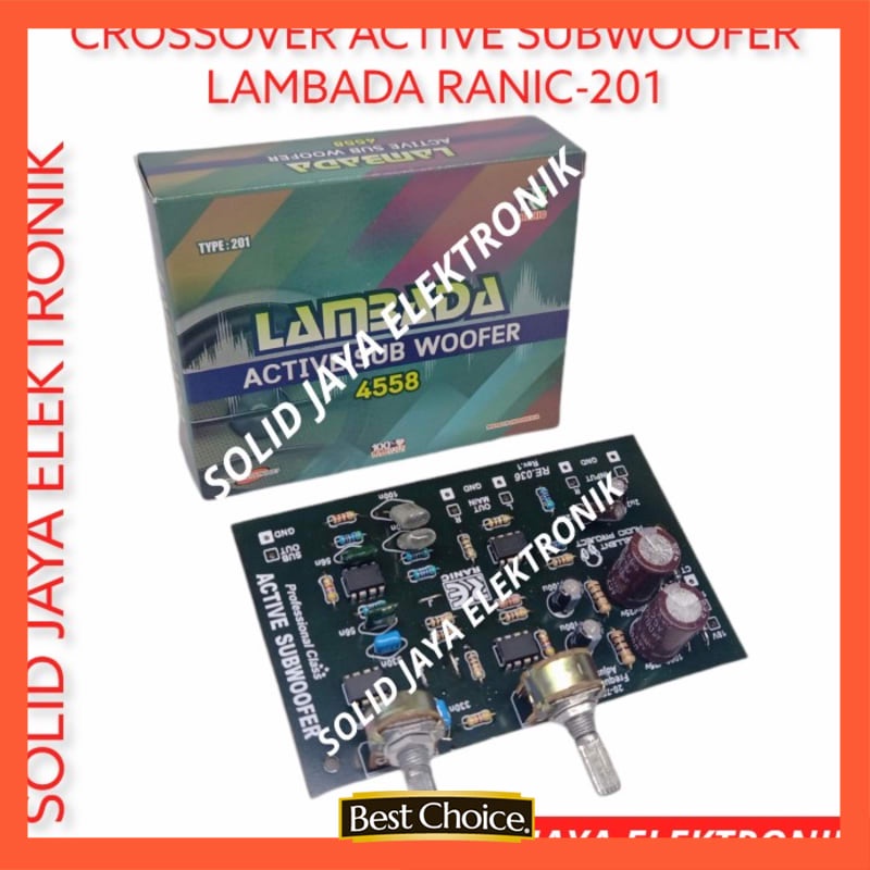 KIT CROSSOVER SUBWOOFER KROSSOVER AKTIF ACTIVE LAMBADA SUB RANIC 201