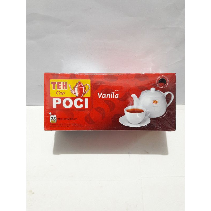 

teh celup poci isi 25 tea bags rasa vanila