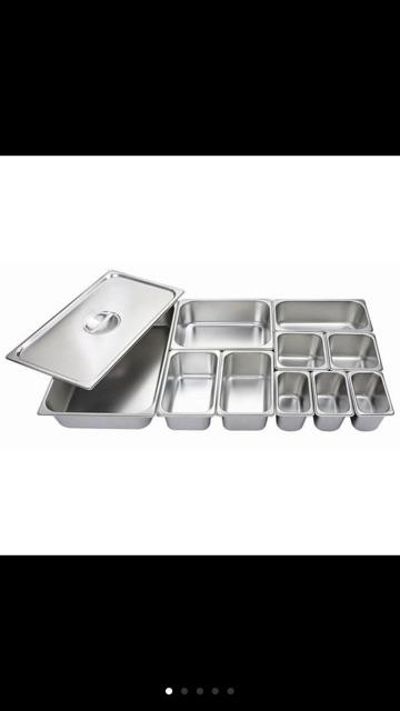 Food Pan Prasmanan Stainless Ukuran 1/6 Tinggi 15cm / Wadah Stainless