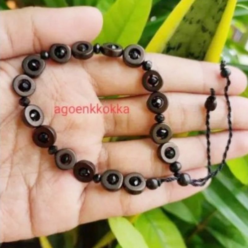 Gelang ring cristal hitam kokka kaukah