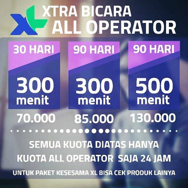 PROMO KUOTA NELPON ALL OPERATOR XL 30 HARI DAN 90/HARI