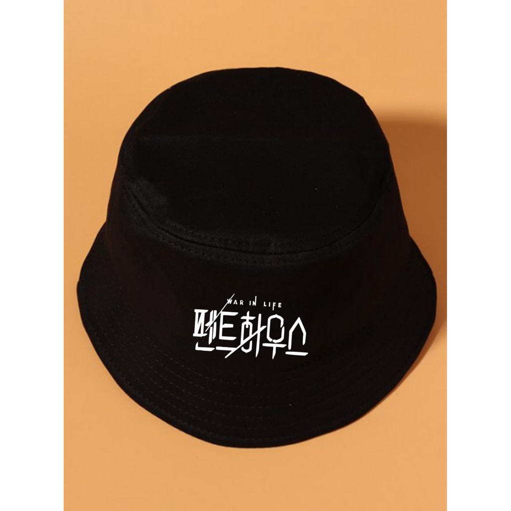 Topi Bucket Hat Wanita Pria Korea Drakor Kdrama Penthouse Vicenzo True Beauty Hospital Playlist