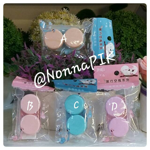 Beauty Share Jar - Soft Lens Case / Tempat Krim atau Soflens Kecantikan Foli